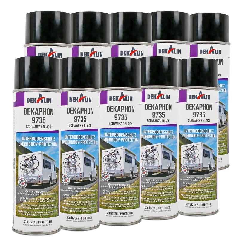 10x Dekalin Dekaphon 9735 Unterbodenschutz für Speerholz & Fußbodenplatten 500ml von Dekaphon