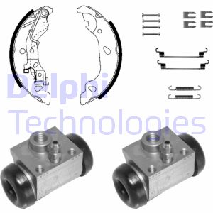 Bremsbackensatz Hinterachse Delphi 1068 von Delphi