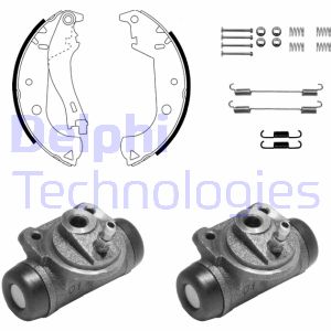 Bremsbackensatz Hinterachse Delphi 1070 von Delphi