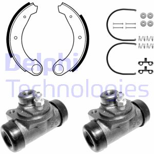 Bremsbackensatz Hinterachse Delphi 639 von Delphi