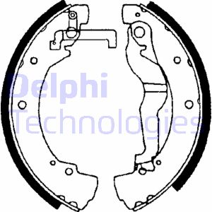 Bremsbackensatz Hinterachse Delphi LS1656 von Delphi