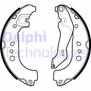 Bremsbackensatz Hinterachse Delphi LS2107 von Delphi