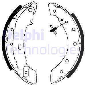 Delphi Bremsbackensatz [Hersteller-Nr. LS1717] für Renault, Citroën, Dacia, Peugeot, Lada von Delphi