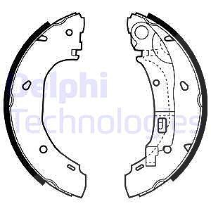 Delphi Bremsbackensatz [Hersteller-Nr. LS1925] für Citroën, Fiat, Peugeot von Delphi