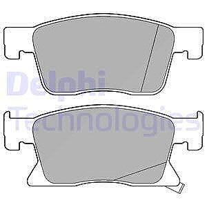 Delphi Bremsbeläge vorne (Satz) [Hersteller-Nr. LP3237] für Opel von Delphi