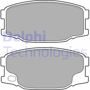 Bremsbelagsatz, Scheibenbremse Delphi LP2073 von Delphi