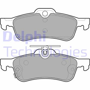 Bremsbelagsatz, Scheibenbremse Hinterachse Delphi LP2007 von Delphi