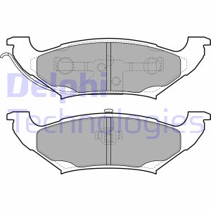 Bremsbelagsatz, Scheibenbremse Hinterachse Delphi LP2085 von Delphi