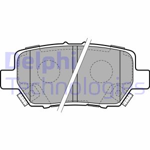 Bremsbelagsatz, Scheibenbremse Hinterachse Delphi LP2160 von Delphi