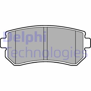 Bremsbelagsatz, Scheibenbremse Hinterachse Delphi LP2303 von Delphi