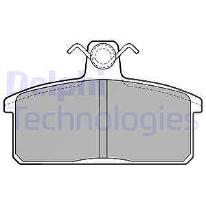 Delphi Bremsbelagsatz, Scheibenbremse [Hersteller-Nr. LP1201] für Suzuki von Delphi