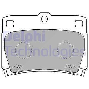 Delphi Bremsbelagsatz, Scheibenbremse [Hersteller-Nr. LP1546] für Mitsubishi von Delphi