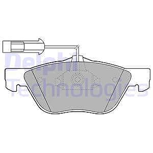 Delphi Bremsbelagsatz, Scheibenbremse [Hersteller-Nr. LP1686] für Fiat, Alfa Romeo von Delphi