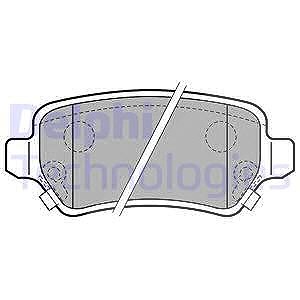 Delphi Bremsbelagsatz, Scheibenbremse [Hersteller-Nr. LP1717] für Kia, Opel, Peugeot von Delphi