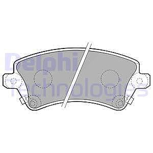 Delphi Bremsbelagsatz, Scheibenbremse [Hersteller-Nr. LP1737] für Toyota von Delphi