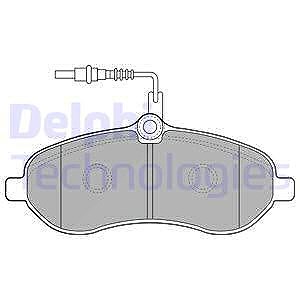Delphi Bremsbelagsatz, Scheibenbremse [Hersteller-Nr. LP1995] für Citroën, Fiat, Peugeot, Toyota von Delphi