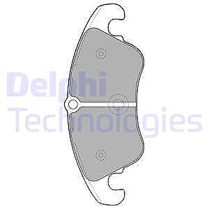 Delphi Bremsbelagsatz, Scheibenbremse [Hersteller-Nr. LP2077] für Audi von Delphi