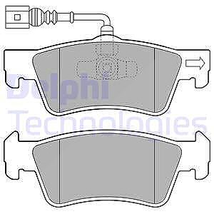 Delphi Bremsbelagsatz, Scheibenbremse [Hersteller-Nr. LP2086] für VW von Delphi