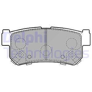 Delphi Bremsbelagsatz, Scheibenbremse [Hersteller-Nr. LP2127] für Ssangyong von Delphi
