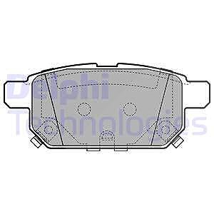 Delphi Bremsbelagsatz, Scheibenbremse [Hersteller-Nr. LP2687] für Suzuki von Delphi