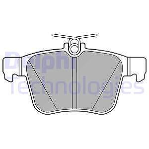 Delphi Bremsbelagsatz, Scheibenbremse [Hersteller-Nr. LP2697] für Audi, Cupra, Seat, Skoda, VW von Delphi