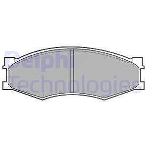 Delphi Bremsbelagsatz, Scheibenbremse [Hersteller-Nr. LP358] für Infiniti, Ldv, Nissan von Delphi