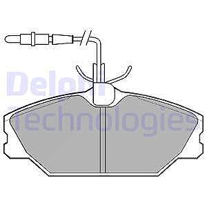 Delphi Bremsbelagsatz, Scheibenbremse [Hersteller-Nr. LP788] für Alpine, Renault von Delphi