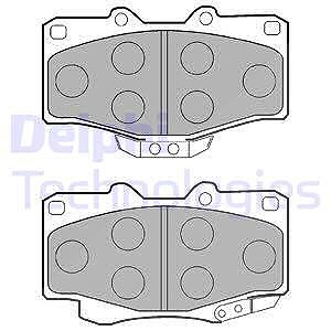 Delphi Bremsbelagsatz, Scheibenbremse [Hersteller-Nr. LP854] für BMW, Toyota, VW von Delphi