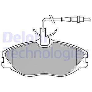 Delphi Bremsbelagsatz, Scheibenbremse [Hersteller-Nr. LP986] für Citroën, Peugeot von Delphi
