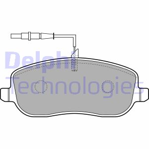 Bremsbelagsatz, Scheibenbremse Vorderachse Delphi LP1792 von Delphi