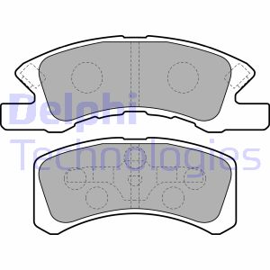 Bremsbelagsatz, Scheibenbremse Vorderachse Delphi LP1918 von Delphi