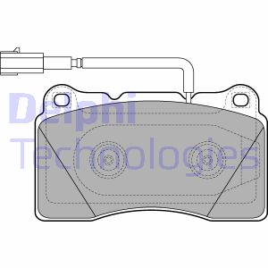Bremsbelagsatz, Scheibenbremse Vorderachse Delphi LP2221 von Delphi