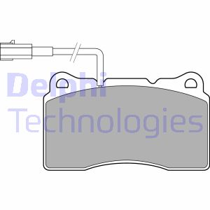 Bremsbelagsatz, Scheibenbremse Vorderachse Delphi LP3157 von Delphi