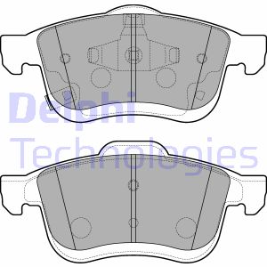 Bremsbelagsatz, Scheibenbremse Vorderachse Delphi LP3220 von Delphi