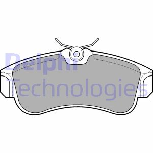 Bremsbelagsatz, Scheibenbremse Vorderachse Delphi LP616 von Delphi