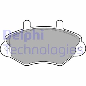 Bremsbelagsatz, Scheibenbremse Vorderachse Delphi LP767 von Delphi