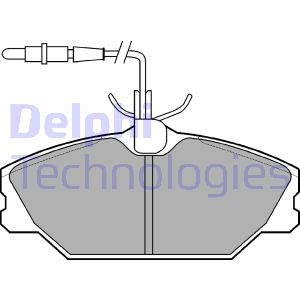 Bremsbelagsatz, Scheibenbremse Vorderachse Delphi LP788 von Delphi