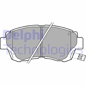 Bremsbelagsatz, Scheibenbremse Vorderachse Delphi LP936 von Delphi