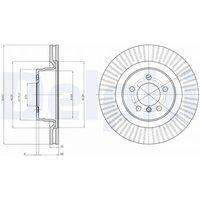 Bremsscheibe DELPHI BG9081C vorne, belüftet, hochkarbonisiert, 1 Stück von Delphi