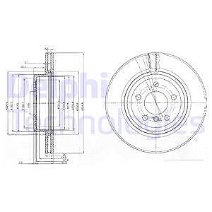 Delphi Bremsscheibe [Hersteller-Nr. BG3938] für BMW von Delphi