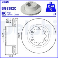 Bremsscheibe DELPHI BG9382C von Delphi