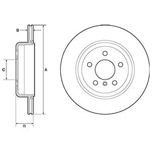 Bremsscheibe - Delphi BG4664C von Delphi