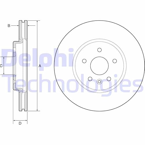 Bremsscheibe - Delphi BG4783C von Delphi