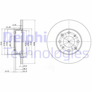 Bremsscheibe Vorderachse Delphi BG2616 von Delphi