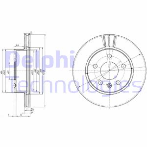 Bremsscheibe Vorderachse Delphi BG3296 von Delphi