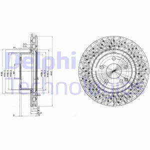 Bremsscheibe Vorderachse Delphi BG3828 von Delphi