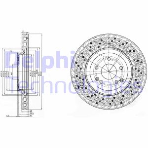 Bremsscheibe Vorderachse Delphi BG3985C von Delphi