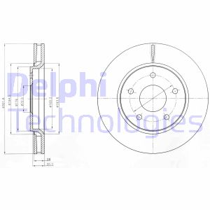 Bremsscheibe Vorderachse Delphi BG4248 von Delphi