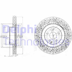 Bremsscheibe Vorderachse Delphi BG9057 von Delphi