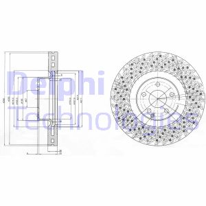 Bremsscheibe Vorderachse Delphi BG9879 von Delphi